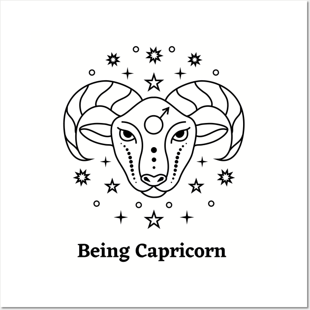 Being Capricorn Wall Art by KrystalShop